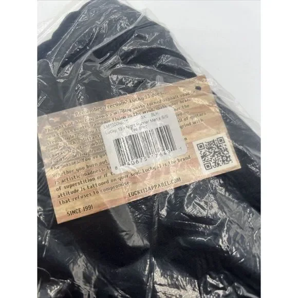 Lucky 13 Night Runner Pin Up Motorcycle Rockabilly Authentic T-Shirt L - 3XL New - Picture 3 of 6